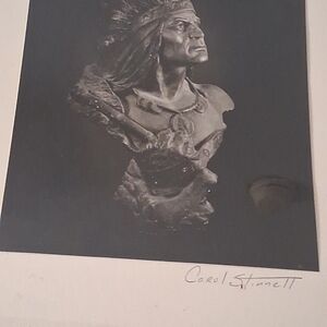 Native American Warrior Bust by